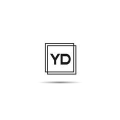 Initial Letter YD Logo Template Design