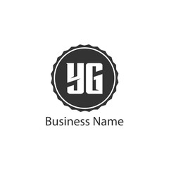 Initial Letter YG Logo Template Design