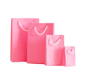 paper bags isolated on white background