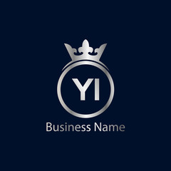 Initial Letter YI Logo Template Design