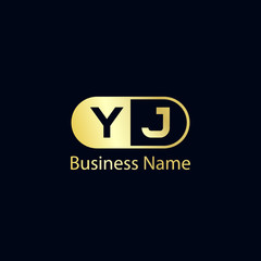 Initial Letter YJ Logo Template Design
