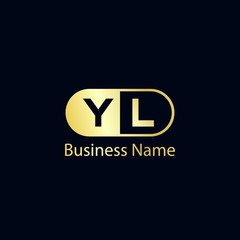 Initial Letter YL Logo Template Design