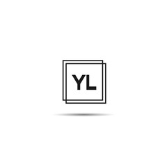 Initial Letter YL Logo Template Design