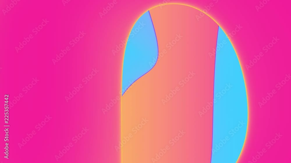 Poster 3d render animated modern abstract background. vivid saturated color palette. simple shapes. backgro