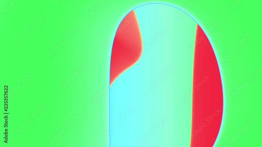 Poster 3d render animated modern abstract background. vivid saturated color palette. simple shapes. backgro