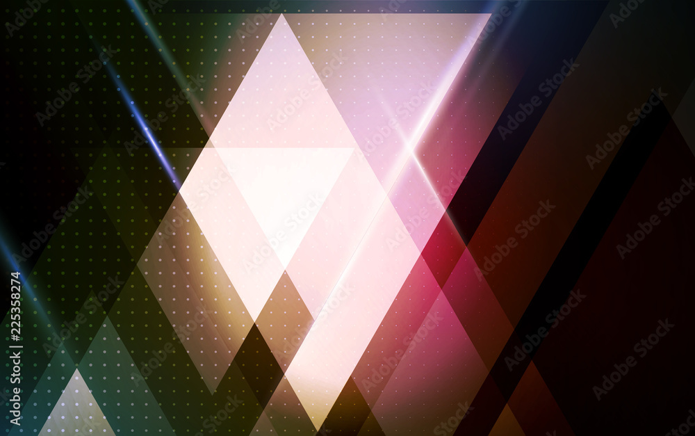 Poster vector abstract geometric background with triangle shape