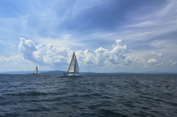 Sailboats on lake Champlain 067