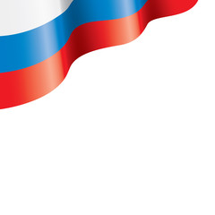 Russia flag, vector illustration on a white background