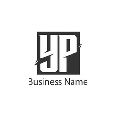 Initial Letter YP Logo Template Design