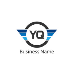 Initial Letter YQ Logo Template Design