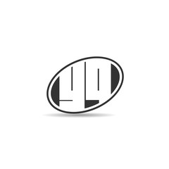 Initial Letter YQ Logo Template Design