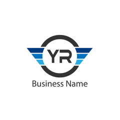 Initial Letter YR Logo Template Design