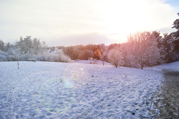 Landschaft im Winter