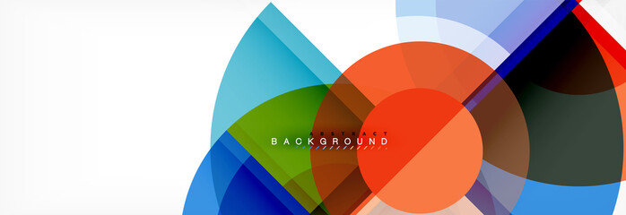 Obraz premium Vector fantastic circle modern geometric background template