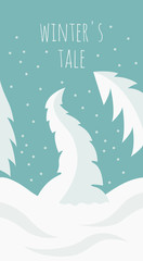 Flat style christmas holiday elements for greeting card, poster design
