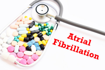 Drugs for atrial fibrillation disease treatment, abnormal heart beat disease
