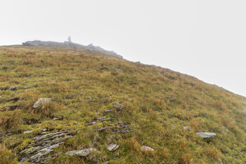 photographer taking pictures on the mountain