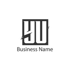 Initial Letter YU Logo Template Design