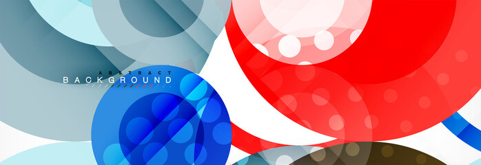 Circle composition abstract background