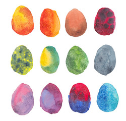 Collection of colored eggs