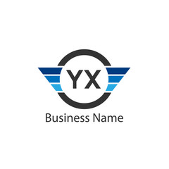 Initial Letter YX Logo Template Design