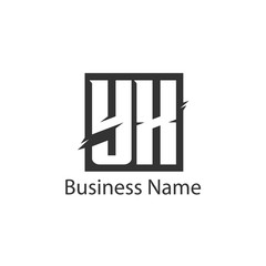 Initial Letter YX Logo Template Design