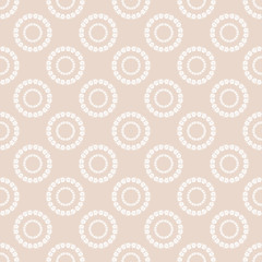Geometric seamless pattern. Circles