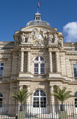 Fototapeta premium French Senate at Jardin du Luxembourg, Paris, France