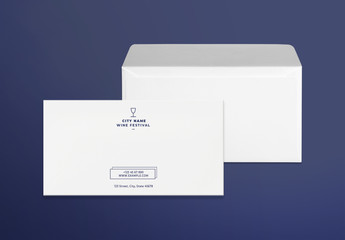 Envelope Layout with Wine Glass Icon