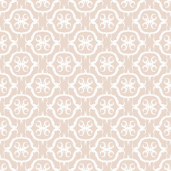 seamless geometric abstract pattern with floral motive