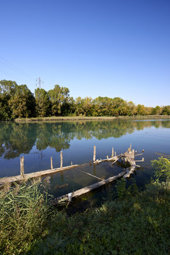 Treviso, cimitero dei Burci, sul fiume Sile