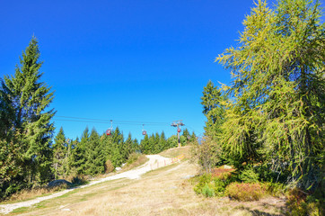 Seilbahn am Ochsenkopf Fichtelgebirge Warmensteinach Wald Freize