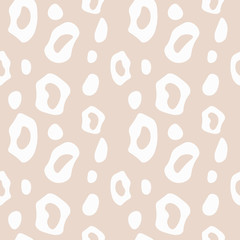 seamless abstract pattern with leopard spots print