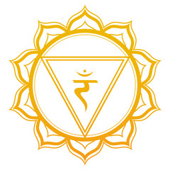 Solar Plexus Chakra Vector Illustration