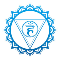 Throat Chakra Vector Illustration