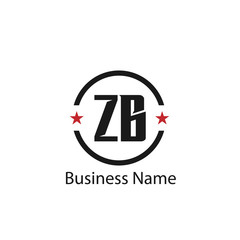 Initial Letter ZB Logo Template Design