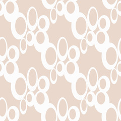 Seamless geometric abstract pattern with circles and rings