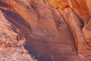 Moab Man pictograph panel details
