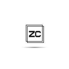 Initial Letter ZC Logo Template Design