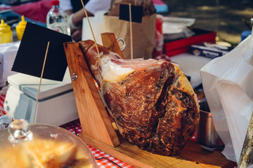 Hamon in a street cafe