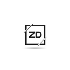 Initial Letter ZD Logo Template Design