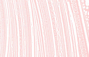 Grunge texture. Distress pink rough trace. Gracefu