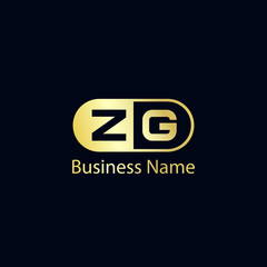 Initial Letter ZG Logo Template Design