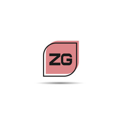 Initial Letter ZG Logo Template Design