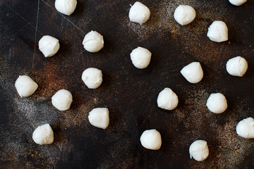 Fototapeta premium Italian cheese mozzarella