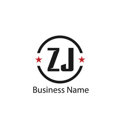 Initial Letter ZJ Logo Template Design