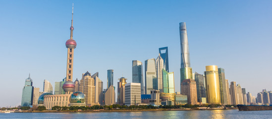 Fototapeta premium The Pudong modern skyline of Shanghai, China