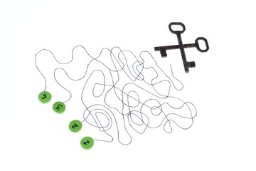 Labyrinth game. Which number is the prize?