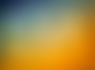 Fototapeta premium orange blue and gold background blur, gradient blue sky blurred into orange clouds with smooth texture in elegant wallpaper design