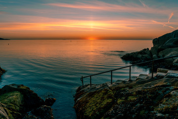 Sunrise at Forty foot, Dun Laoghaire, Ireland